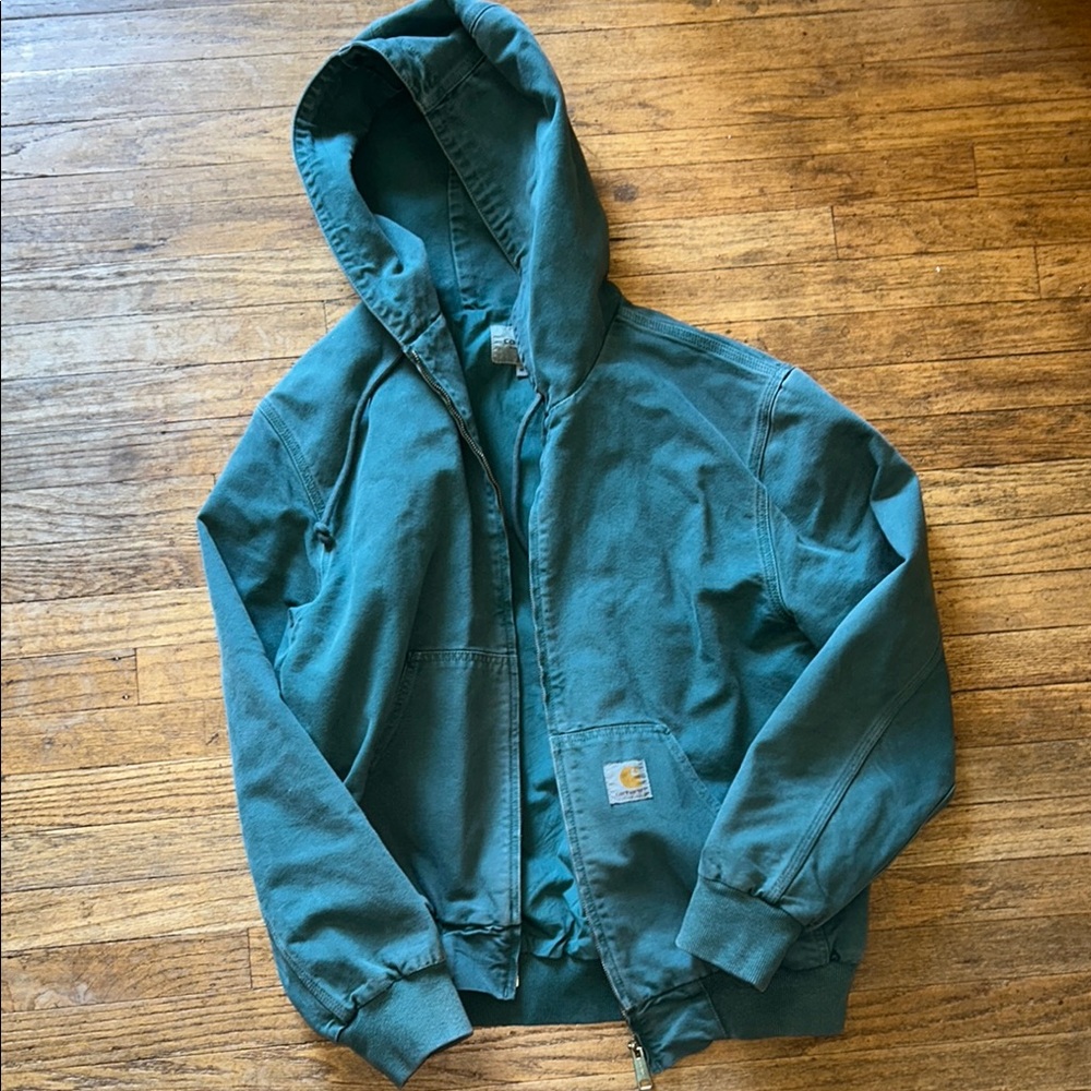 CARHARTT WIP GREEN CANVAS JACKET